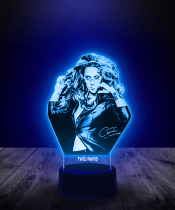 Lampka LED 3D Piosenkarka Celine Dion