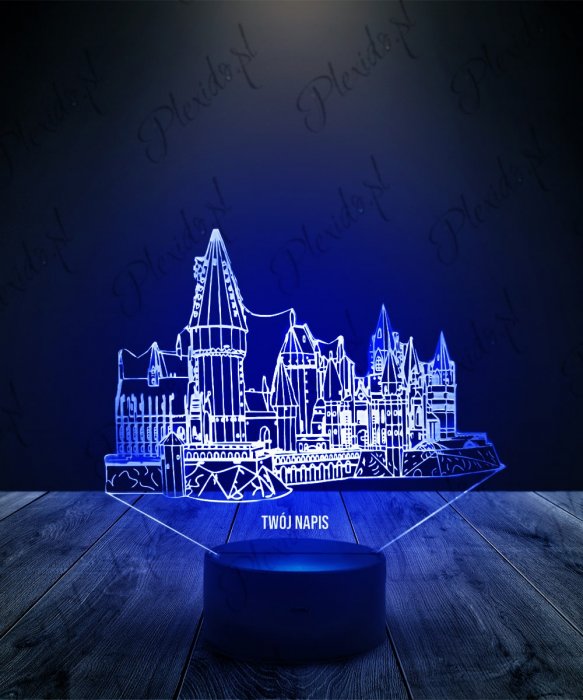 Lampka LED 3D Plexido Harry Potter Hogwart