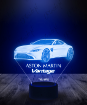 Lampka LED 3D Plexido Samochód Aston Martin Vantage