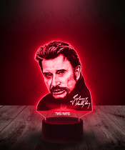 Lampka LED 3D Piosenkarz Johnny Hallyday