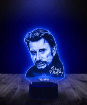 Lampka LED 3D Piosenkarz Johnny Hallyday