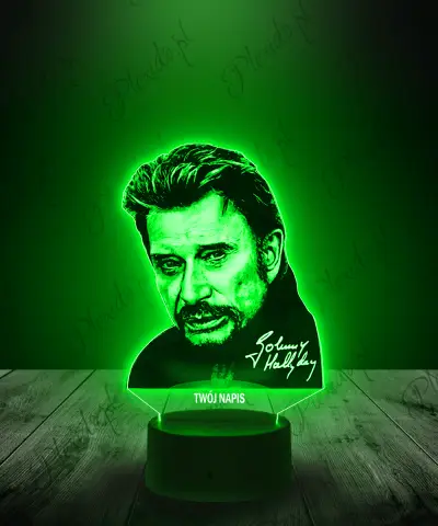 Lampka LED 3D Piosenkarz Johnny Hallyday