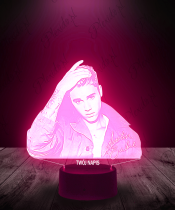 Lampka LED 3D Piosenkarz Justin Bieber - 1