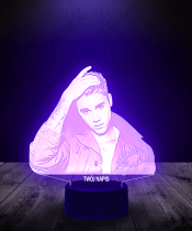 Lampka LED 3D Piosenkarz Justin Bieber - 2