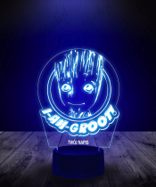 Lampka LED 3D Plexido I am Groot - 3