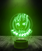 Lampka LED 3D Plexido I am Groot - 1