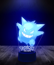 Lampka LED 3D Plexido Pokemony Gengar - 1