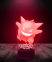 Lampka LED 3D Plexido Pokemony Gengar - 2