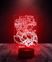 Lampka LED 3D Plexido Władca Pierścieni Bohaterowie
