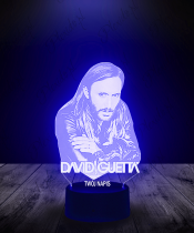 Lampka LED 3D Piosenkarz David Guetta - 1