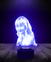 Lampka LED 3D Piosenkarz Angele Bedside - 4