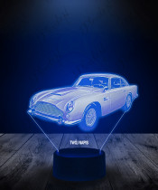 Lampka LED 3D Plexido Samochód Aston Martin Klasyk
