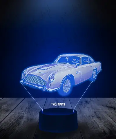 Lampka LED 3D Plexido Samochód Aston Martin Klasyk