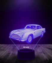 Lampka LED 3D Plexido Samochód Aston Martin Klasyk