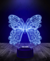 Lampka LED 3D Plexido Motyl Ćma