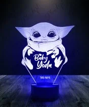 Lampka LED 3D Plexido Mandalorian Baby Yoda