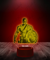 Lampka LED 3D Plexido Kapitan Ameryka Marvel