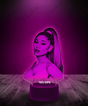 Lampka LED 3D Ariana Grande Kucyk