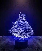 Lampka LED 3D Plexido Angry Birds Chuck