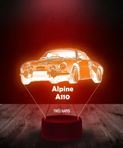 Lampka LED 3D Plexido Samochód Alpine a110