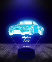 Lampka LED 3D Plexido Samochód Alpine a110