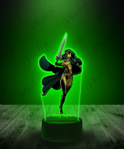 Lampka LED 3D Plexido z Nadrukiem Gamora Marvel