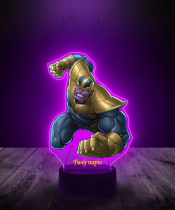 Lampka LED 3D Plexido z Nadrukiem Thanos Marvel - 3