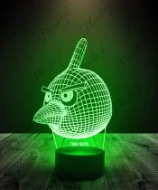 Lampka LED 3D Plexido Angry Birds Czerwony