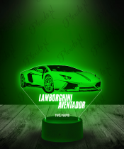 Lampka LED 3D Plexido Auto Lamborghini Aventador