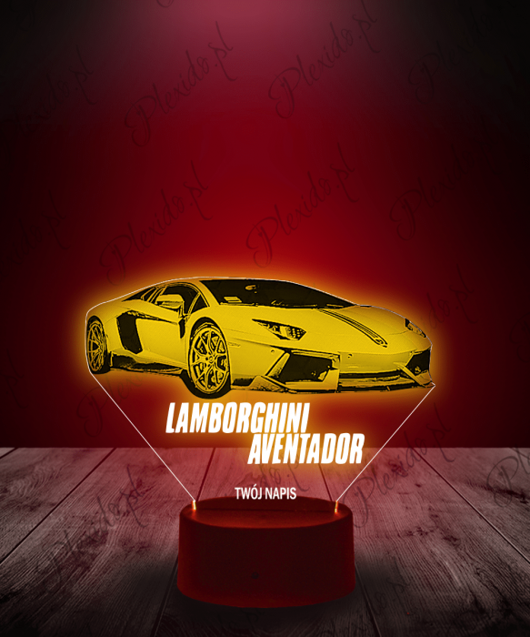 Lampka LED 3D Plexido Auto Lamborghini Aventador