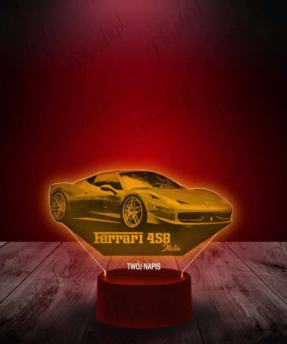 Lampka LED 3D Plexido Auto Ferrari Italia