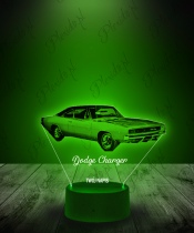 Lampka LED 3D Plexido Auto Dodge Charger