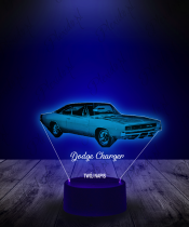 Lampka LED 3D Plexido Auto Dodge Charger