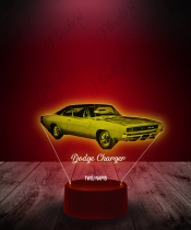 Lampka LED 3D Plexido Auto Dodge Charger