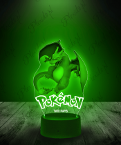 Lampka LED 3D Plexido Charizard Pokemony