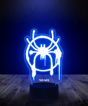 Lampka LED 3D Plexido Spider-Man Uniwersum Pajęczyna - 3