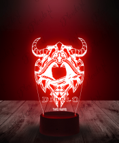 Lampka LED 3D Plexido Diablo Postać - 1