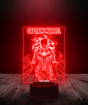 Lampka LED 3D Plexido Captain Marvel - 2