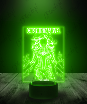 Lampka LED 3D Plexido Captain Marvel - 1