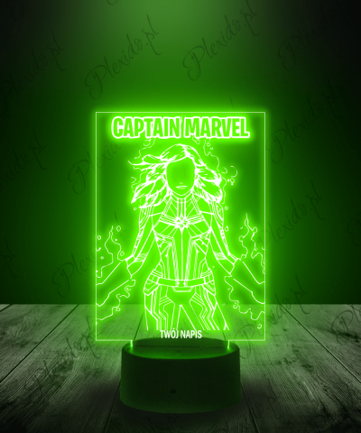 Lampka LED 3D Plexido Captain Marvel - 1