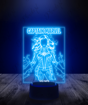 Lampka LED 3D Plexido Captain Marvel - 3