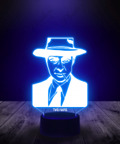 Lampka LED 3D Plexido Robert Oppenheimer