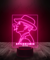 Lampka LED 3D Plexido Robert Oppenheimer Profil