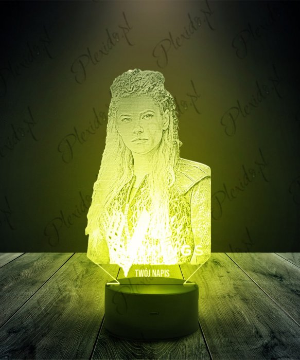 Lampka LED 3D Plexido Wikingowie Lagerta