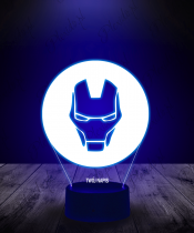 Lampka LED 3D Plexido Iron Man Marvel