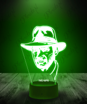 Lampka LED 3D Plexido Indiana Jones w Kapeluszu