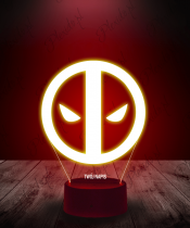 Lampka LED 3D Plexido Deadpool Marvel