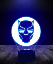 Lampka LED 3D Plexido Czarna Pantera Marvel
