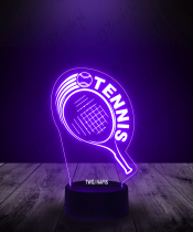 Lampka LED 3D Plexido Rakieta Tenis Sport