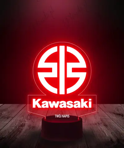 Lampka LED 3D Plexido Kawasaki Logo